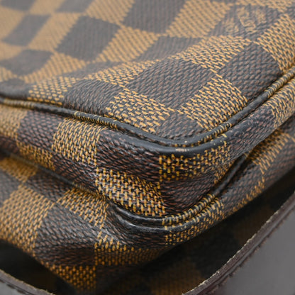 Louis Vuitton Naviglio Damier, Brown, Canvas, Shoulder Bag