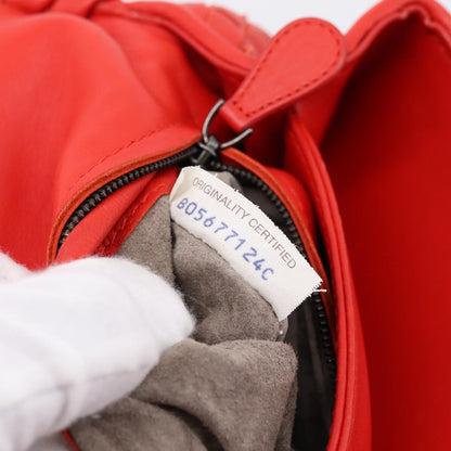 Bottega Veneta Olimpia Intrecciato Nappa, Red, Leather, Shoulder Bag