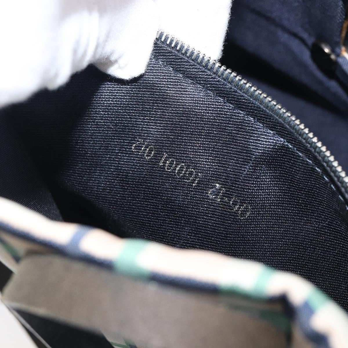 Fendi Logo Zucca Nylon, Green, Nylon, Tote Bag
