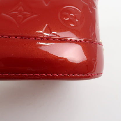 Louis Vuitton Alma Monogram Vernis, Red, Patent Leather, Handbag