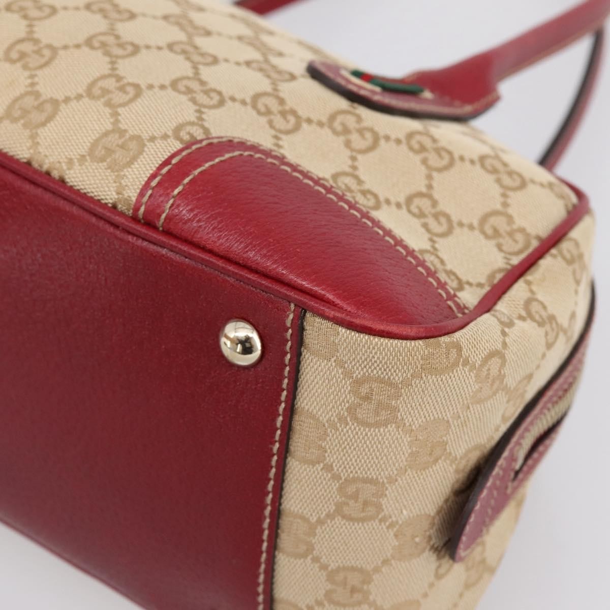 Gucci Princy Boston GG Canvas, Beige, Canvas, Handbag