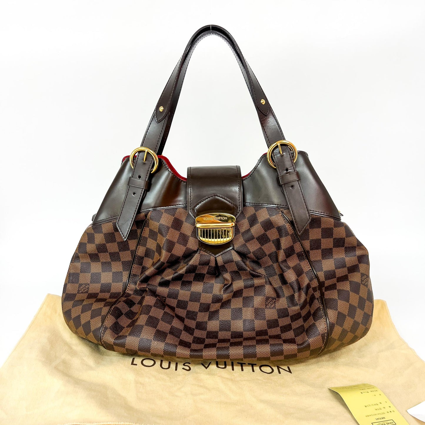 Louis Vuitton Trevi Handbag Damier, BROWN, CANVAS, Handbag