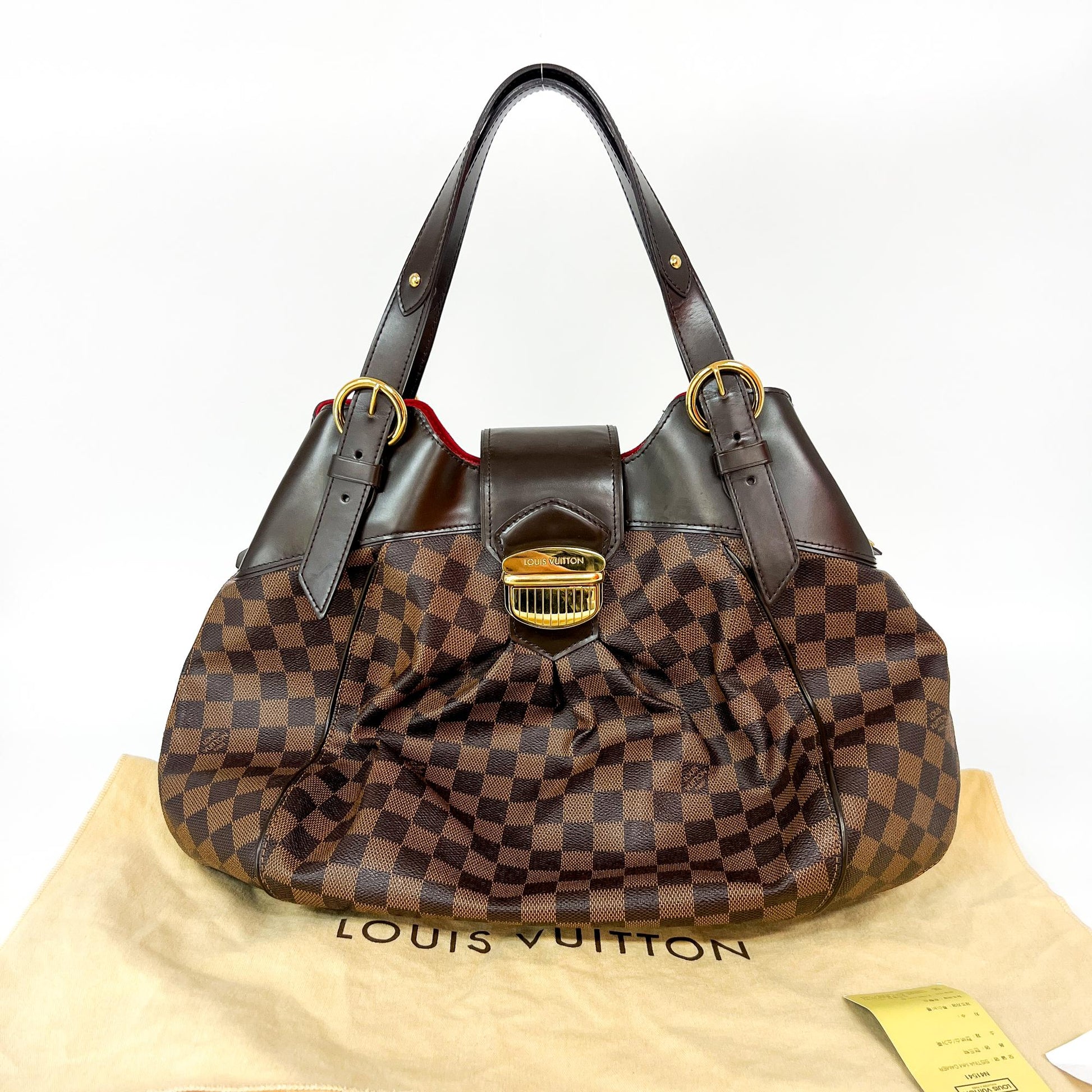 Louis Vuitton Trevi Handbag Damier, BROWN, CANVAS, Handbag