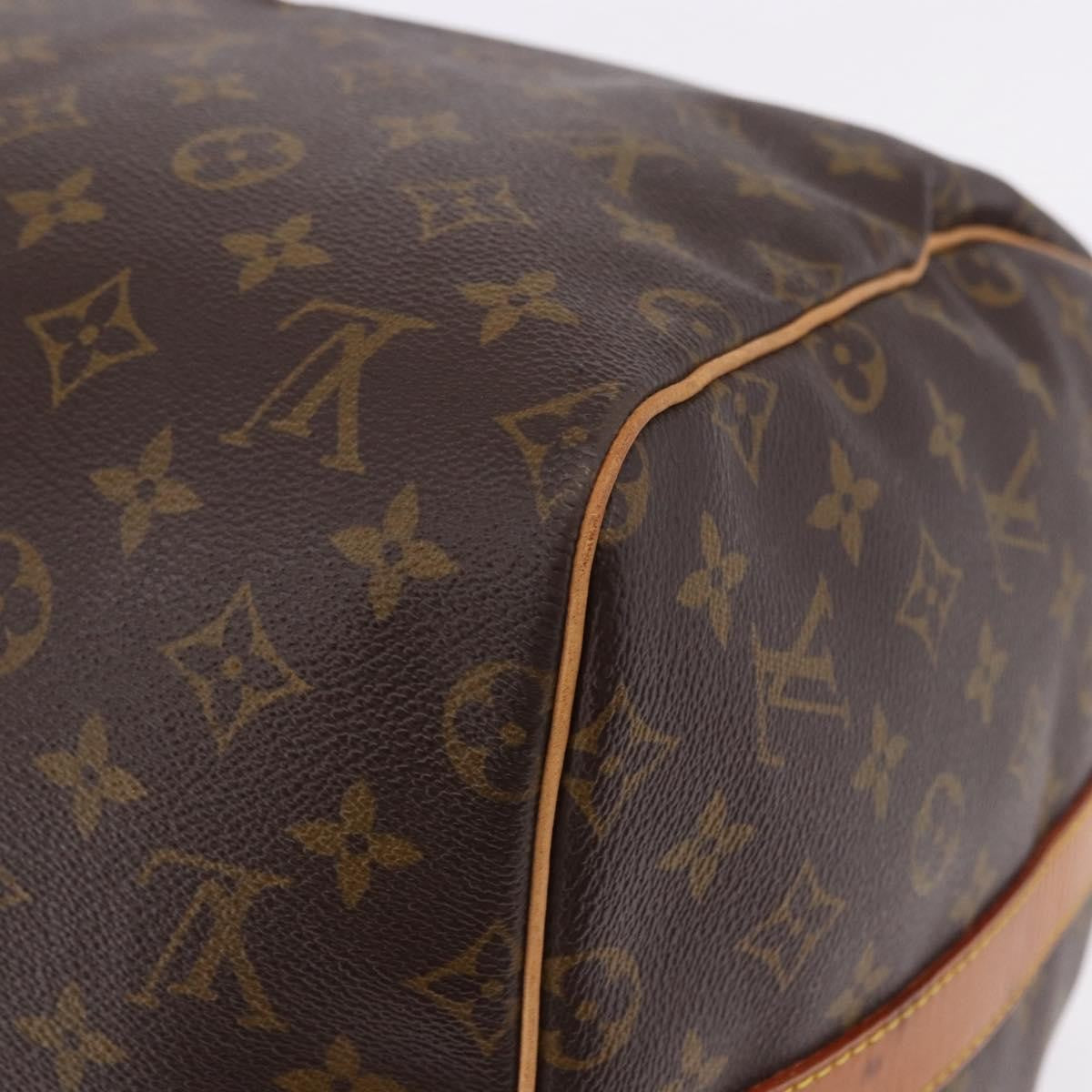 Louis Vuitton Keepall Bandoulière Monogram, Brown, Canvas, Travel Bag