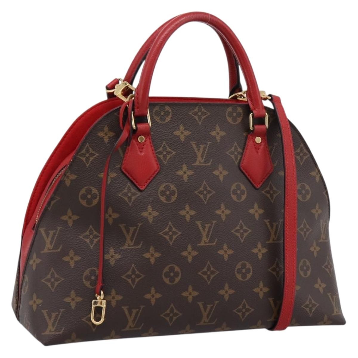 Louis Vuitton Alma BNB Monogram Canvas with Leather, Brown, Canvas, Handbag