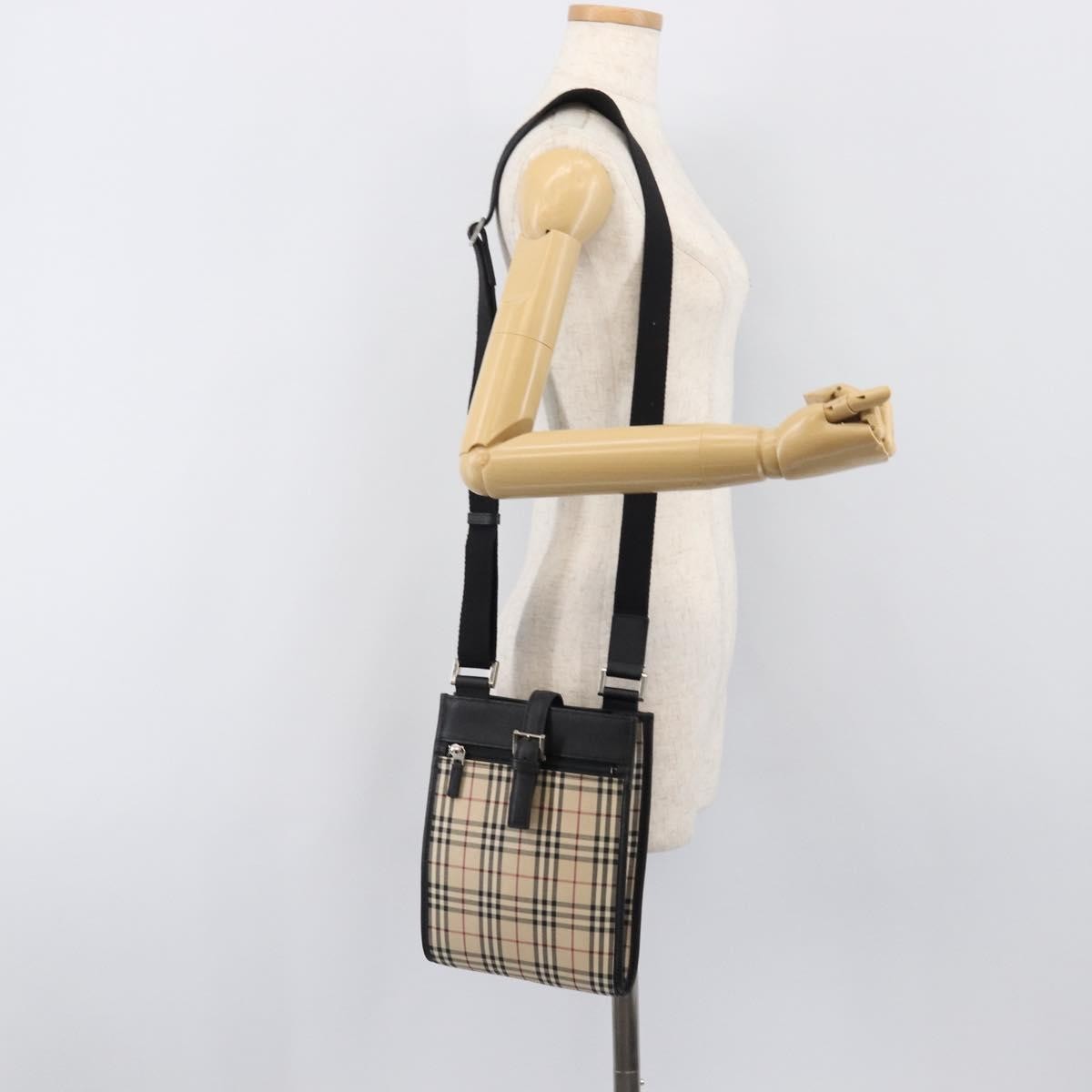 Burberry Nova Check Shoulder Bag Canvas, Beige, Canvas, Shoulder Bag