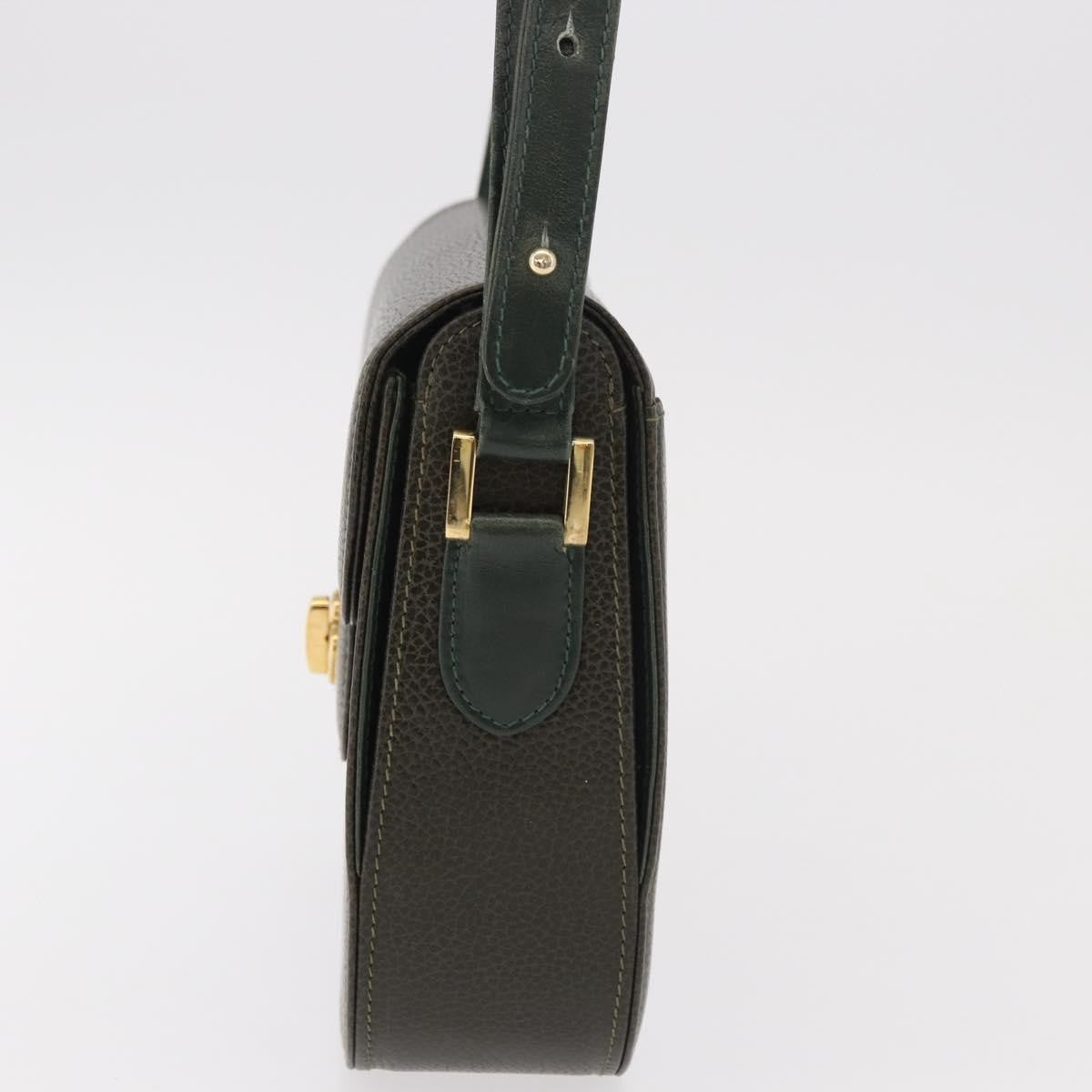 Bally Handbag Leather, Green, Leather, Handbag