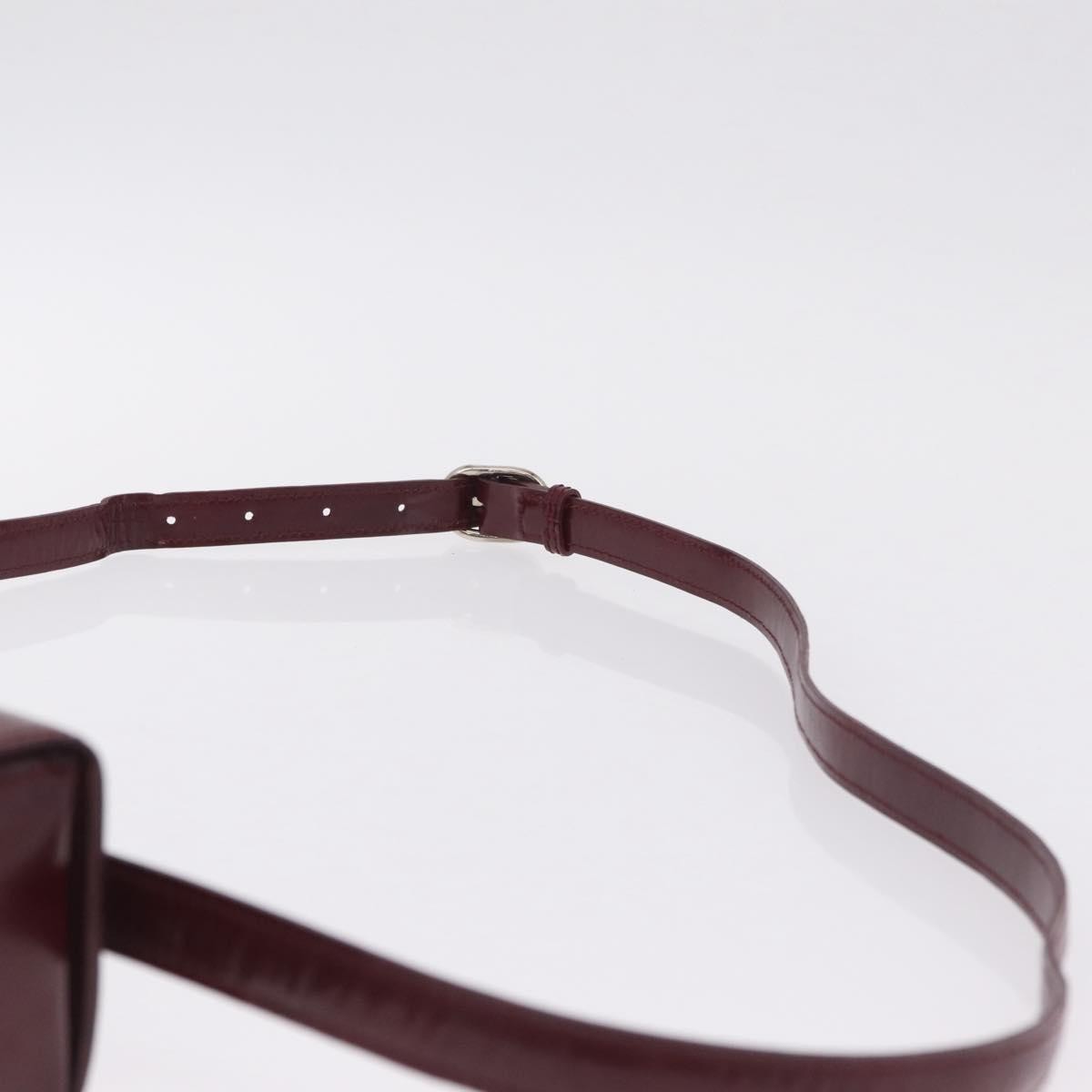 Cartier Panthère Shoulder Patent Leather, Burgundy, Patent Leather, Shoulder Bag