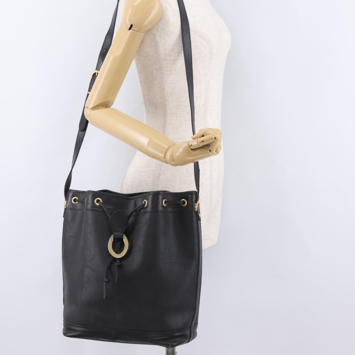 Christian Dior Trotter shoulder Canvas, Black, Canvas, Handbag