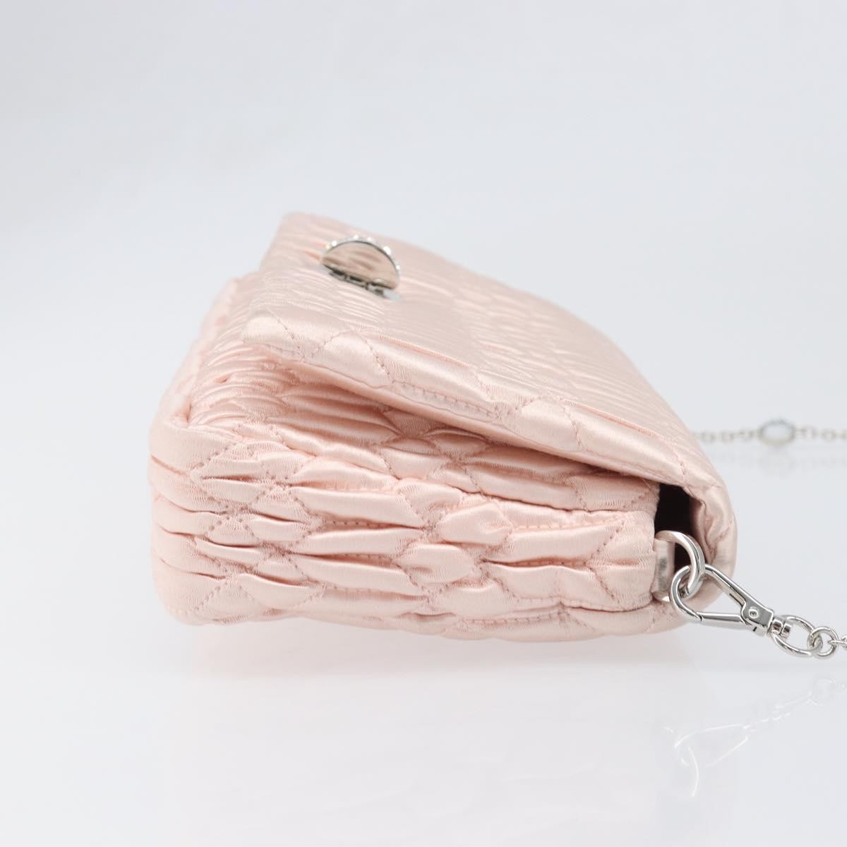 Miu Miu Crystal Full Flap Printed Calf Hair and Matelasse Leather, Pink, Satin, Shoulder Bag