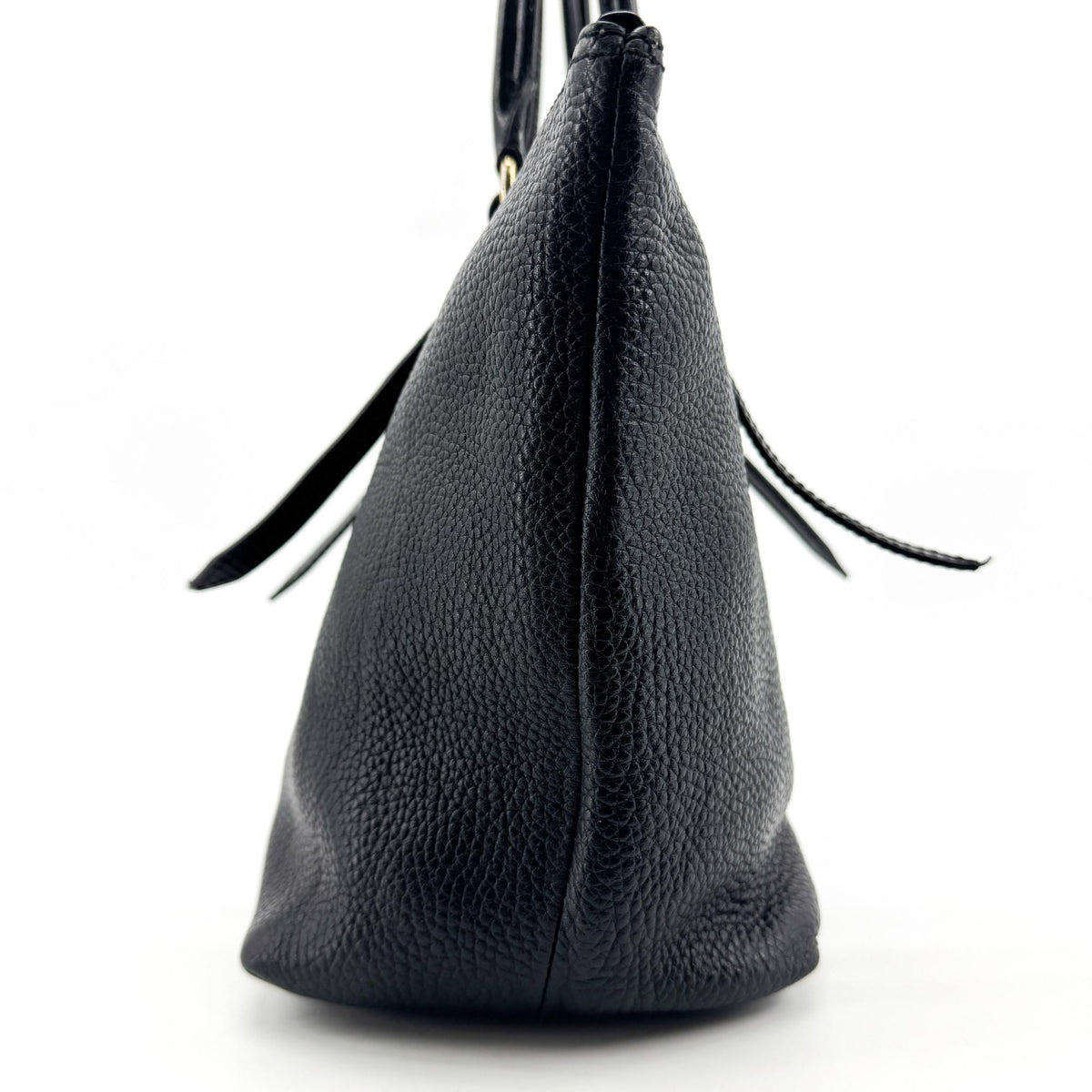 Burberry Bridle Salisbury Leather, Black, Leather, Tote Bag