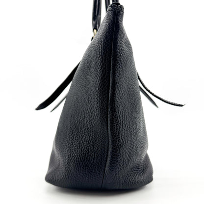 Burberry Bridle Salisbury Leather, Black, Leather, Tote Bag