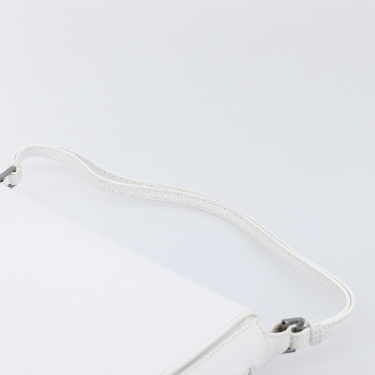 Gucci Shoulder Leather, White, Leather, Shoulder Bag