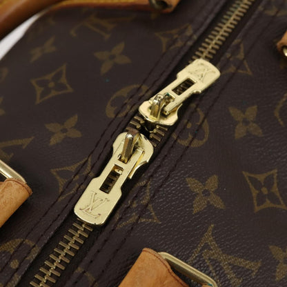Louis Vuitton Keepall Bag Monogram Canvas, BROWN, CANVAS, Travel bag