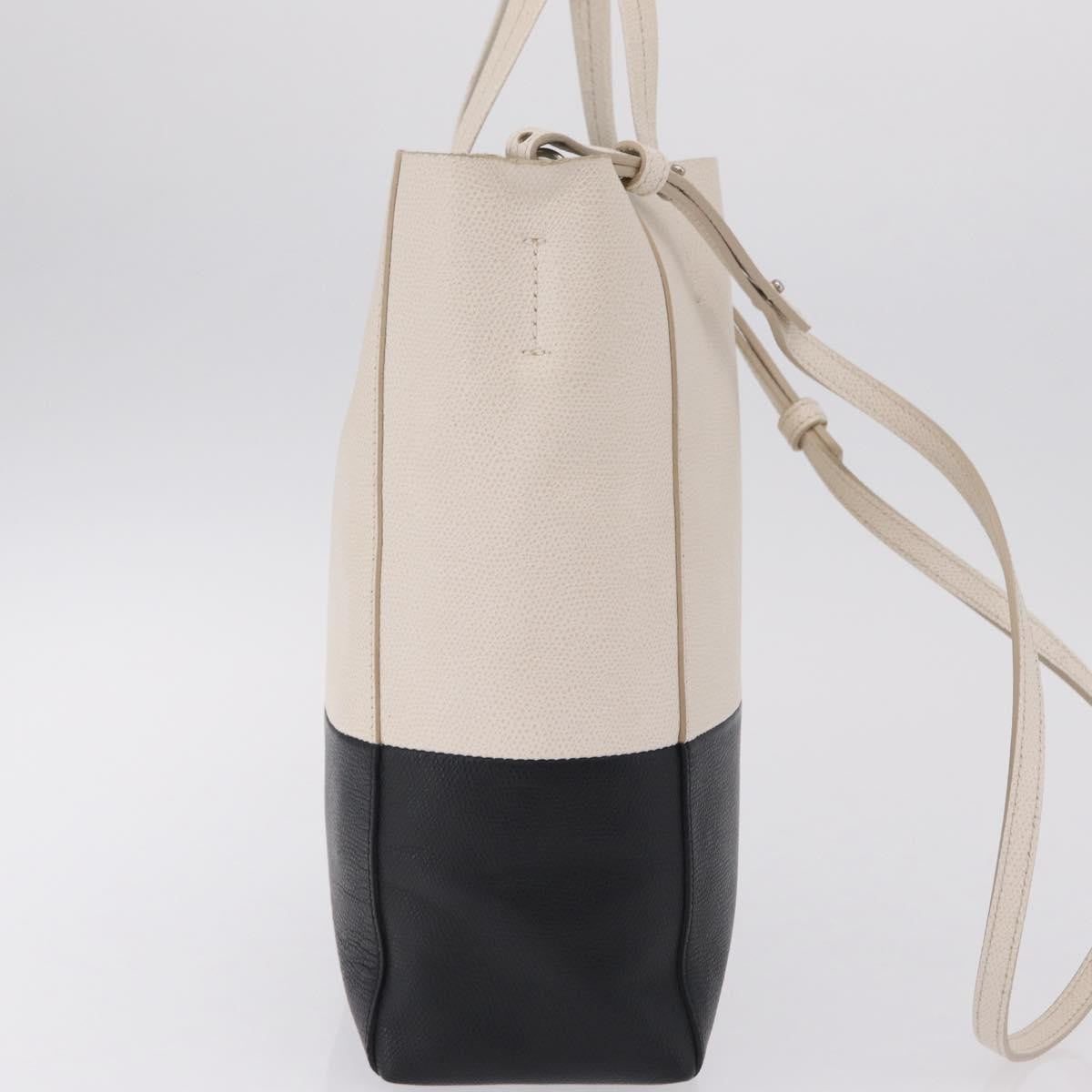 Celine Vertical Bi-Cabas Leather, Black, Leather, Tote Bag