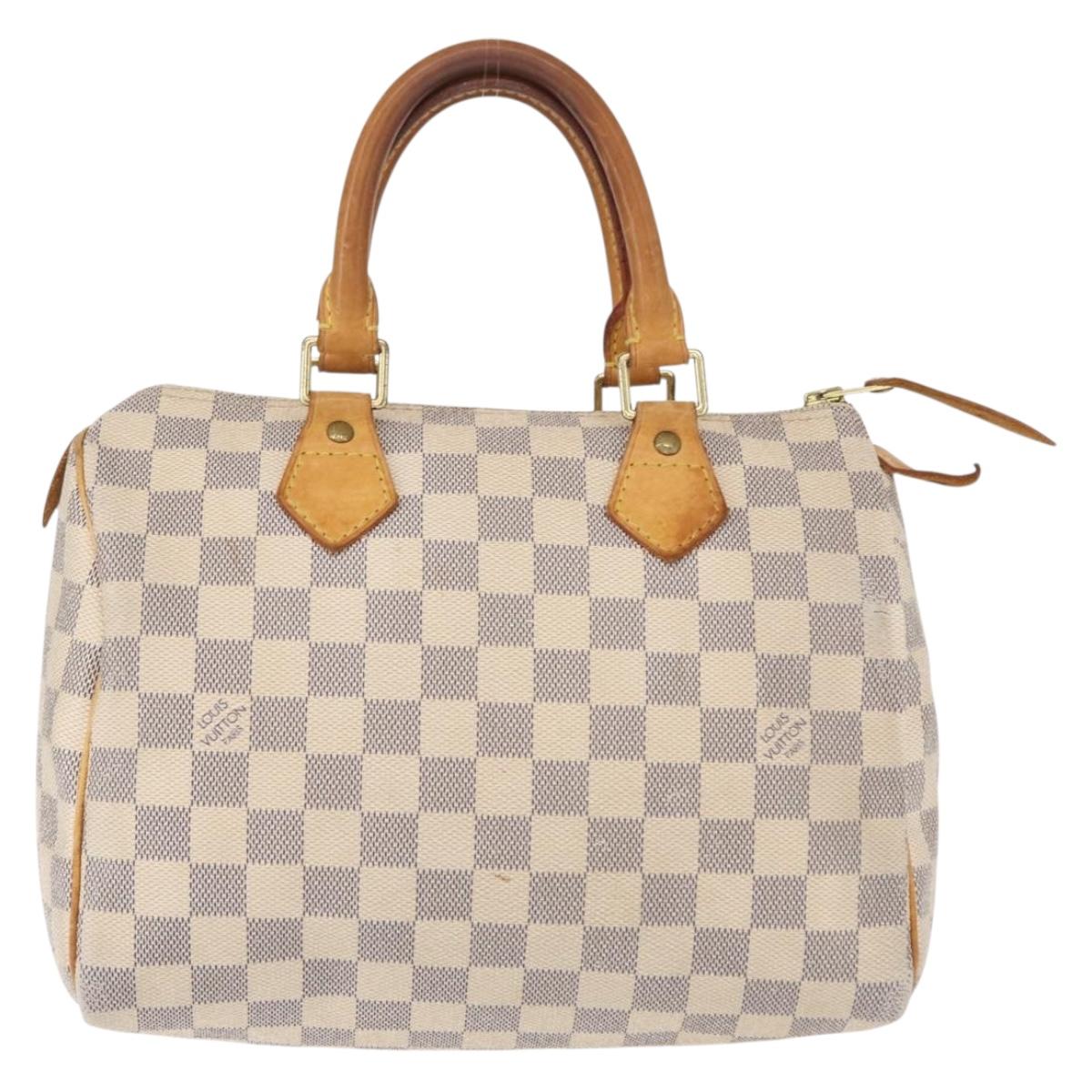 Louis Vuitton Speedy Mini HL Handbag Damier, BEIGE, CANVAS, Handbag