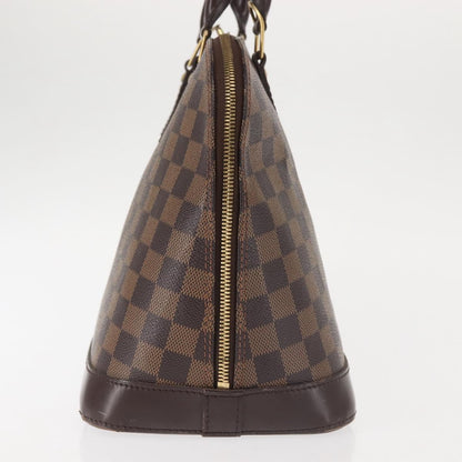 Louis Vuitton Alma Handbag Damier, BROWN, CANVAS, Handbag