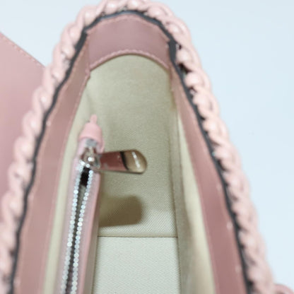 Salvatore Ferragamo Boxyz Top Handle Woven Leather, Pink, Leather, Handbag