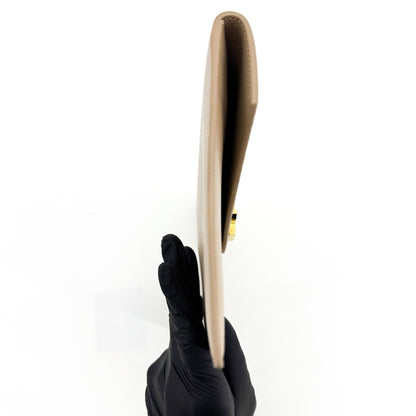 Saint Laurent Uptown Pouch Leather, Beige, Leather, Clutch