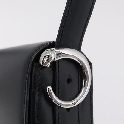 Cartier Panthère Shoulder Leather, Black, Leather, Shoulder Bag