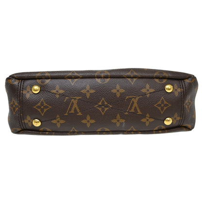 Louis Vuitton Pallas Tote Monogram Canvas with Leather, Brown, Canvas, Handbag