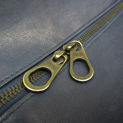 Bottega Veneta Intrecciato Leather, Navy, Leather, Briefcase