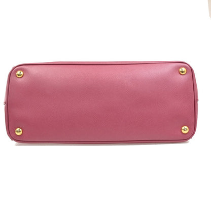 Prada Double Zip Lux Convertible Saffiano Leather, Pink, Leather, Tote Bag