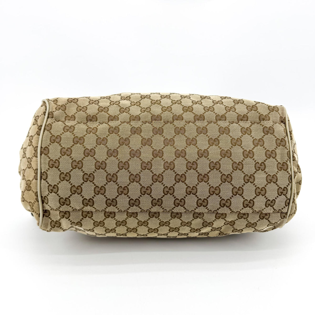 Gucci Sukey GG Canvas with Leather, Beige, Canvas, Tote Bag
