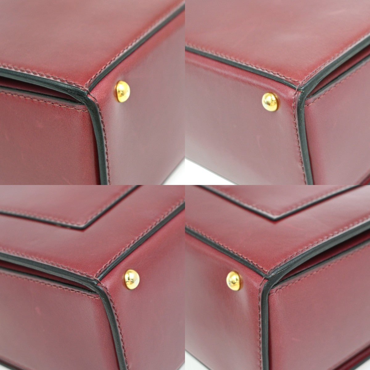 Celine Vintage Leather, Red, Leather, Shoulder Bag
