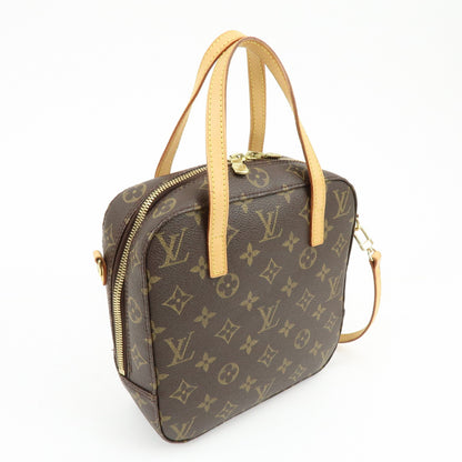 Louis Vuitton Spontini Monogram Canvas, Brown, Canvas, Handbag