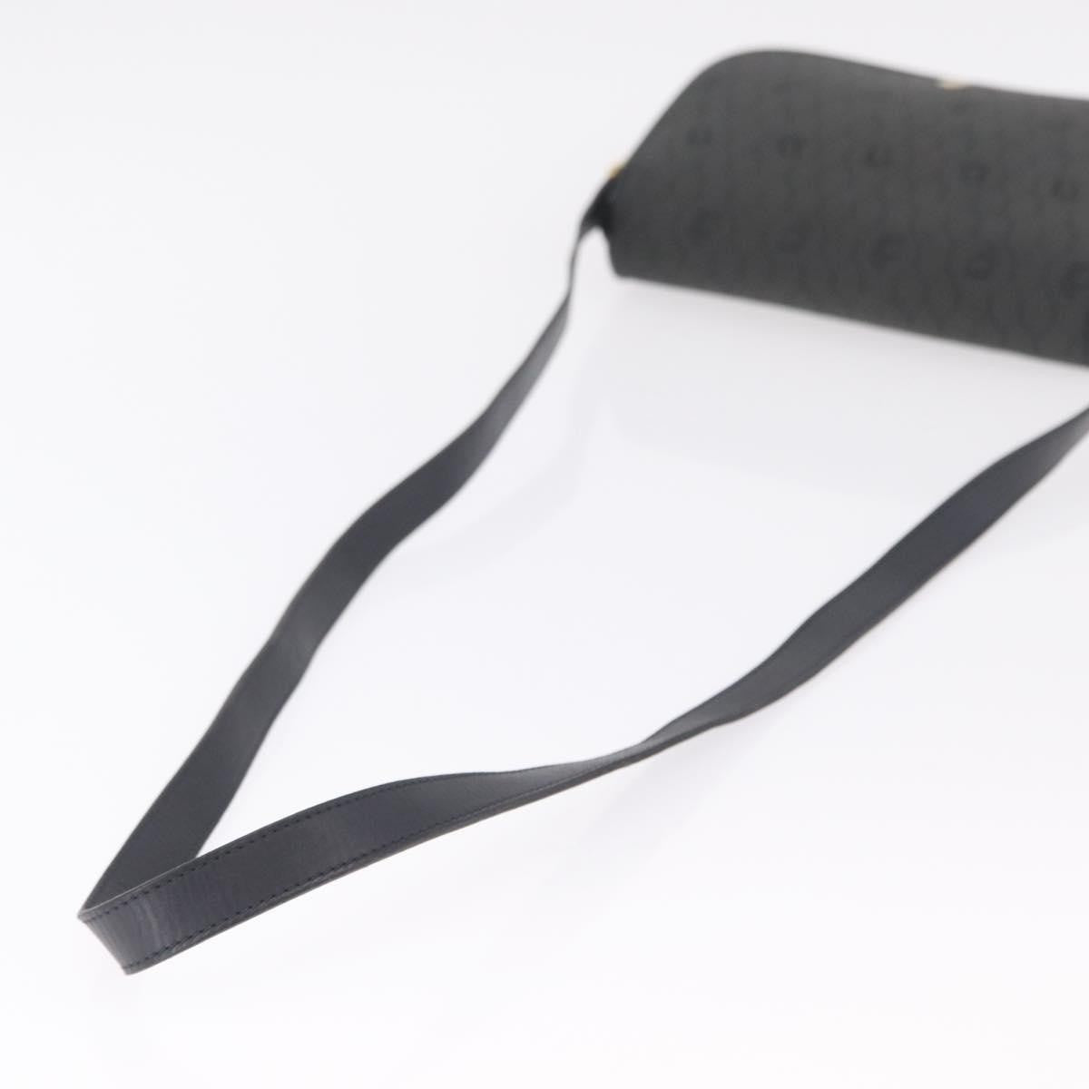 Christian Dior Vintage Honeycomb Canvas, Black, Canvas, Shoulder Bag