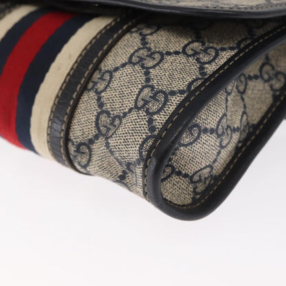 Gucci Vintage Web Belt GG Coated Canvas, Beige, Canvas, Handbag
