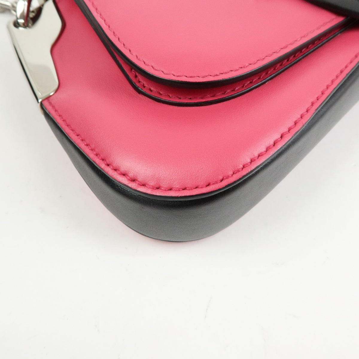 Prada Sidonie City Calf, Pink, Leather, Shoulder Bag