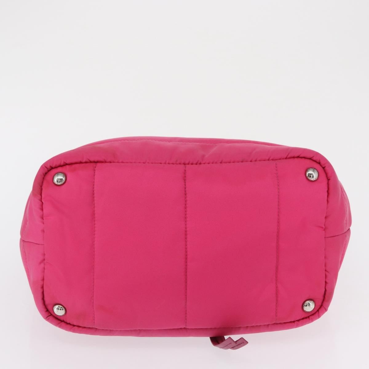 Prada Bomber Tessuto, Pink, Nylon, Tote Bag