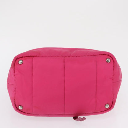 Prada Bomber Tessuto, Pink, Nylon, Tote Bag