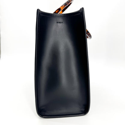Fendi Sunshine Shopper Leather, Black, Leather, Tote Bag