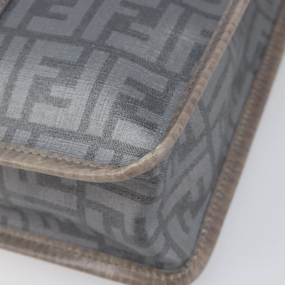 Fendi Open Shopping Zucca Canvas, Gray, Canvas, Tote Bag