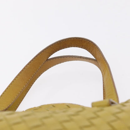 Bottega Veneta Belted Intrecciato Nappa, Yellow, Leather, Tote Bag
