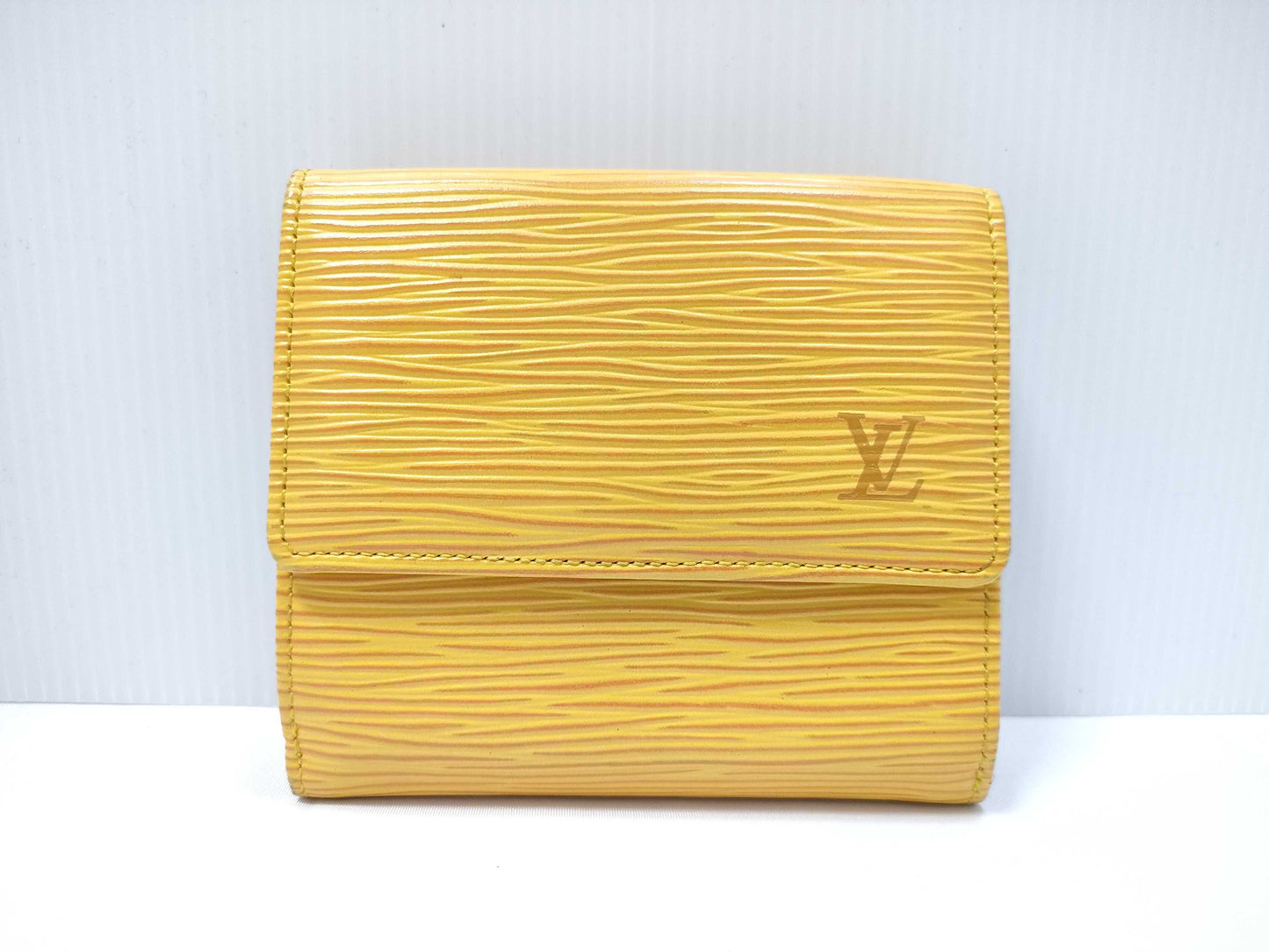 Louis Vuitton Compact Porte Tresor International Wallet Epi Leather, Yellow, Leather, Wallet
