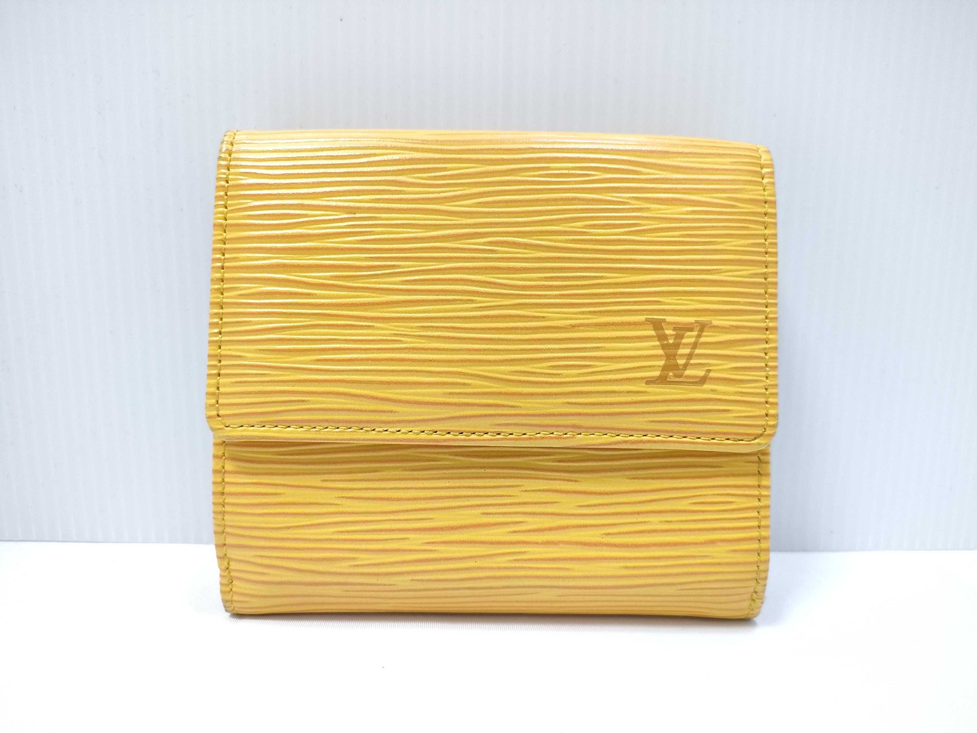 Louis Vuitton Compact Porte Tresor International Wallet Epi Leather, Yellow, Leather, Wallet