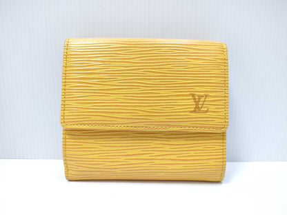 Louis Vuitton Compact Porte Tresor International Wallet Epi Leather, Yellow, Leather, Wallet