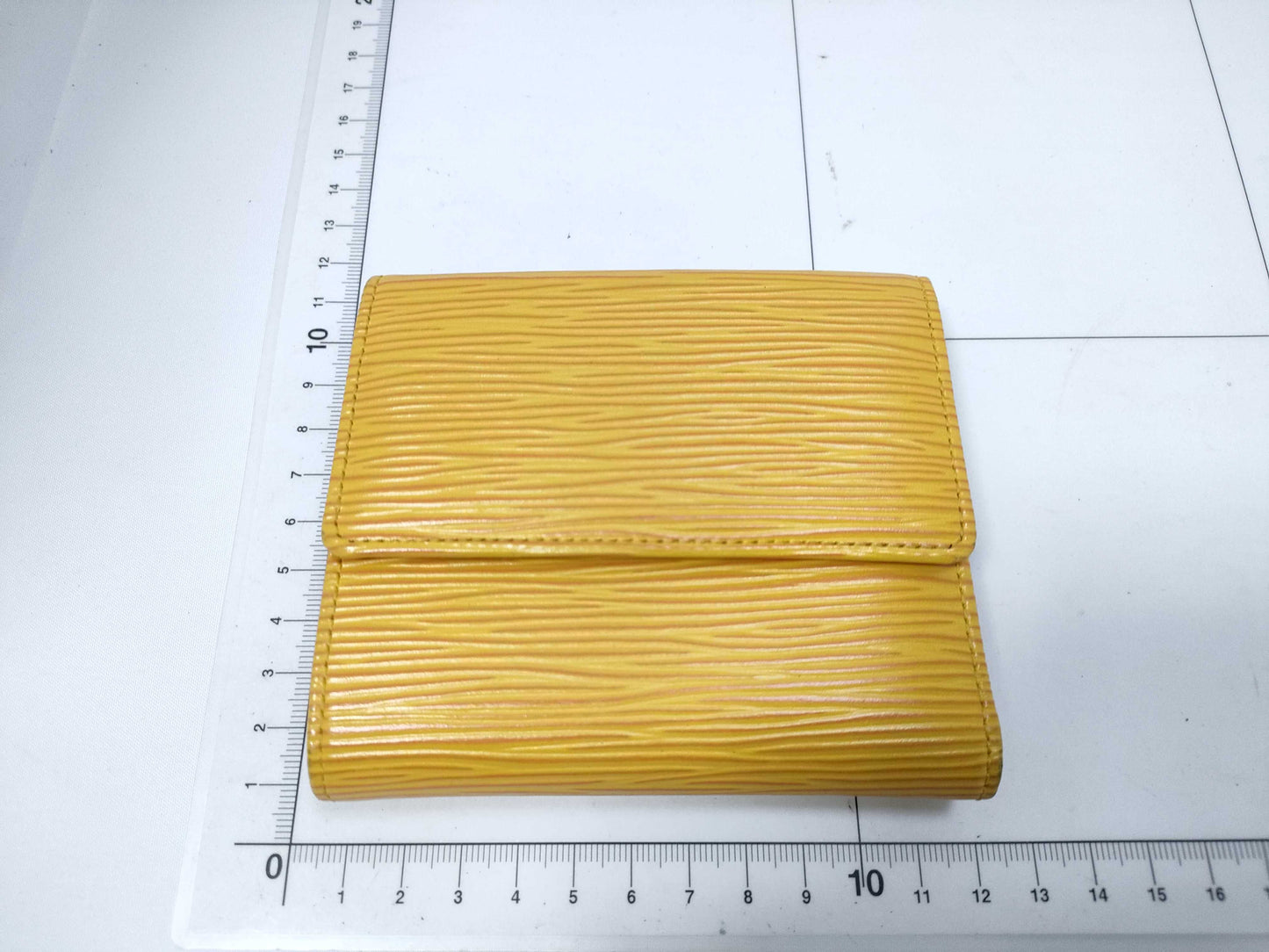 Louis Vuitton Compact Porte Tresor International Wallet Epi Leather, Yellow, Leather, Wallet