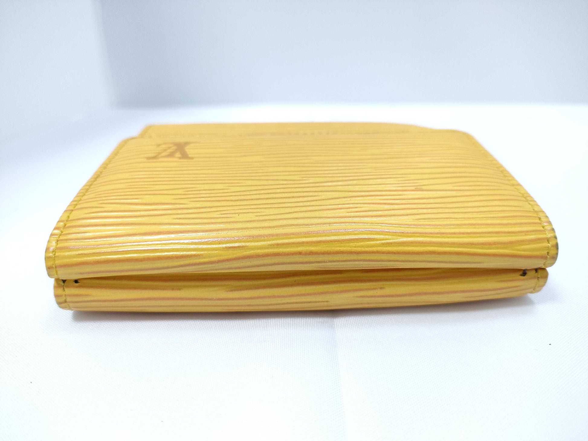 Louis Vuitton Compact Porte Tresor International Wallet Epi Leather, Yellow, Leather, Wallet