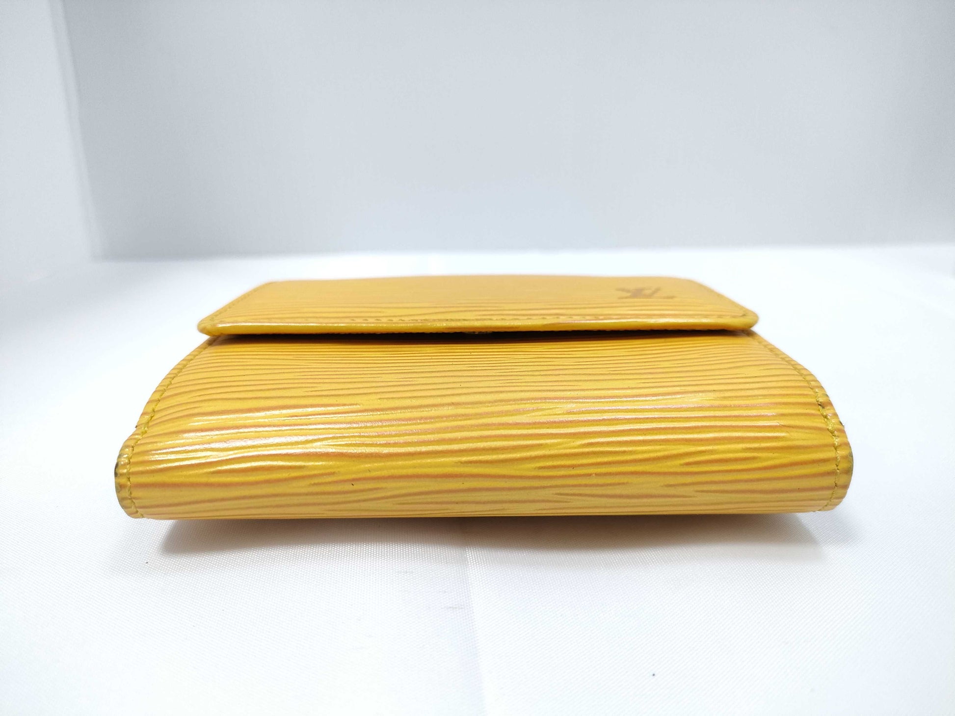 Louis Vuitton Compact Porte Tresor International Wallet Epi Leather, Yellow, Leather, Wallet