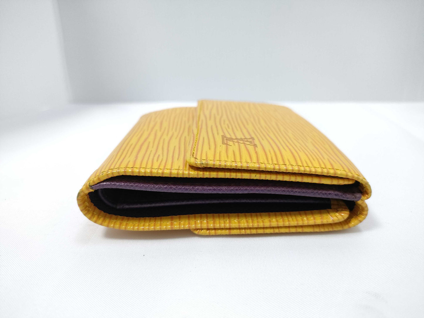Louis Vuitton Compact Porte Tresor International Wallet Epi Leather, Yellow, Leather, Wallet