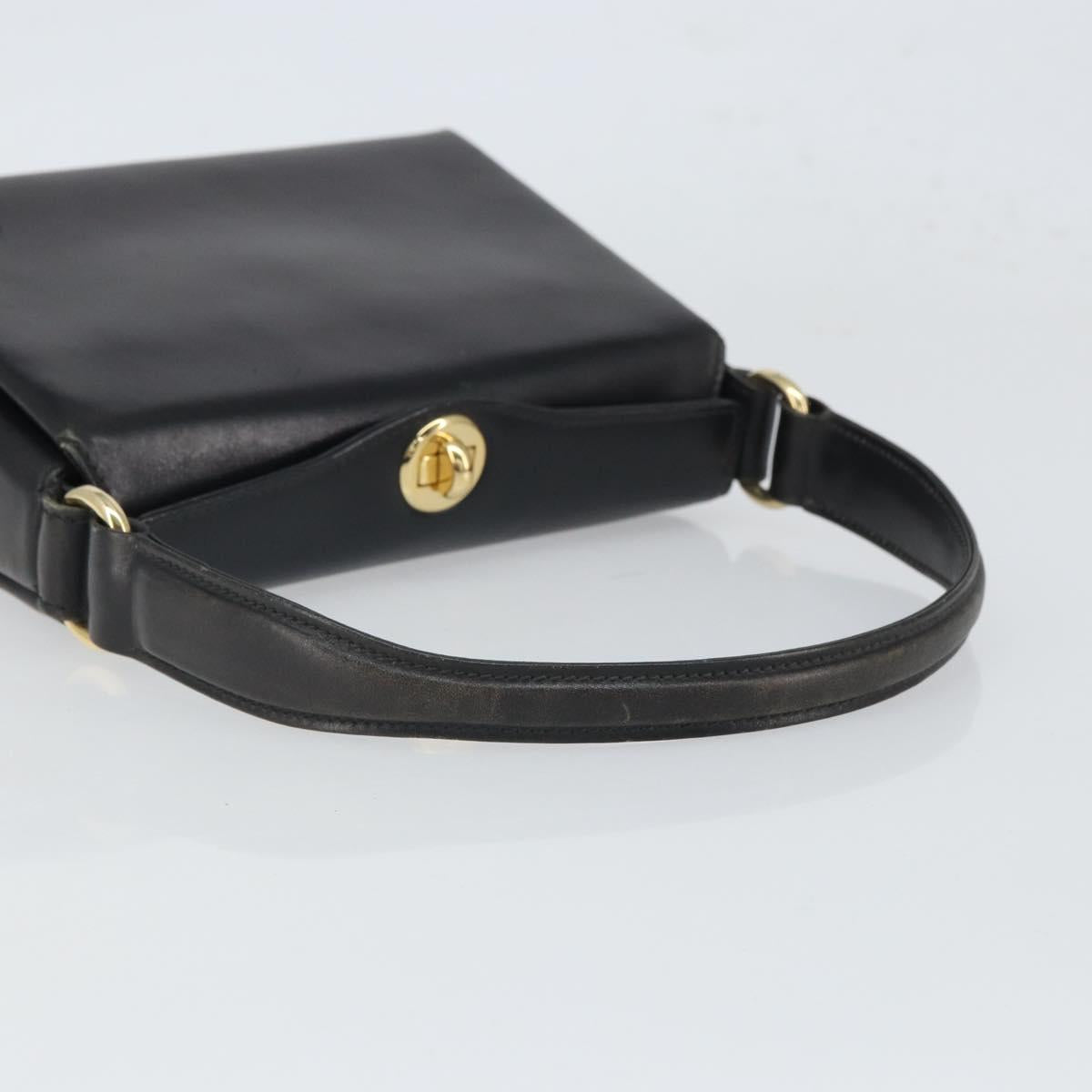 Gucci Vintage Handbag Leather, BLACK, LEATHER, Handbag