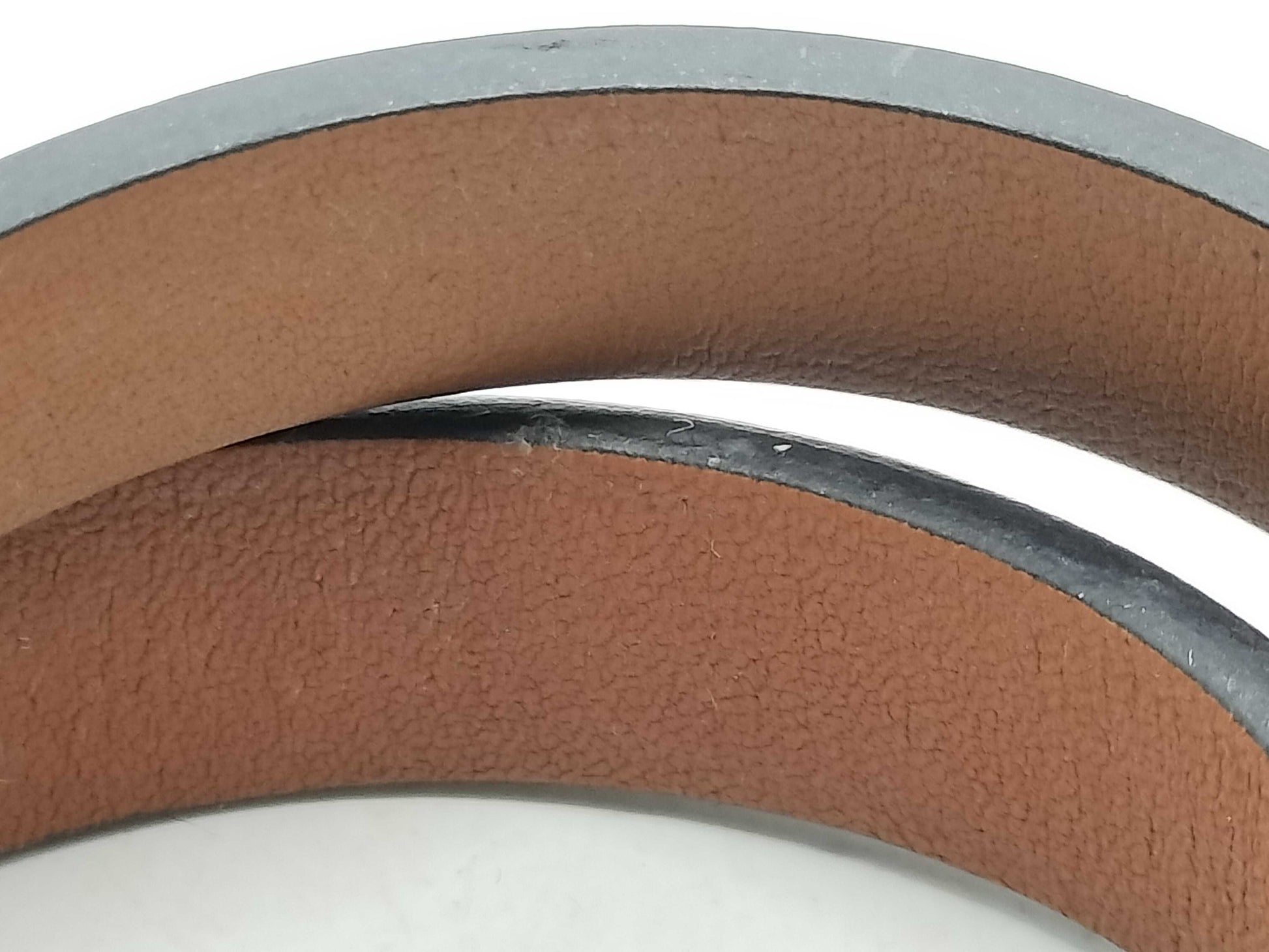 Hermes Kelly Double Tour Bracelet Leather, Neutral, Leather, Bracelet