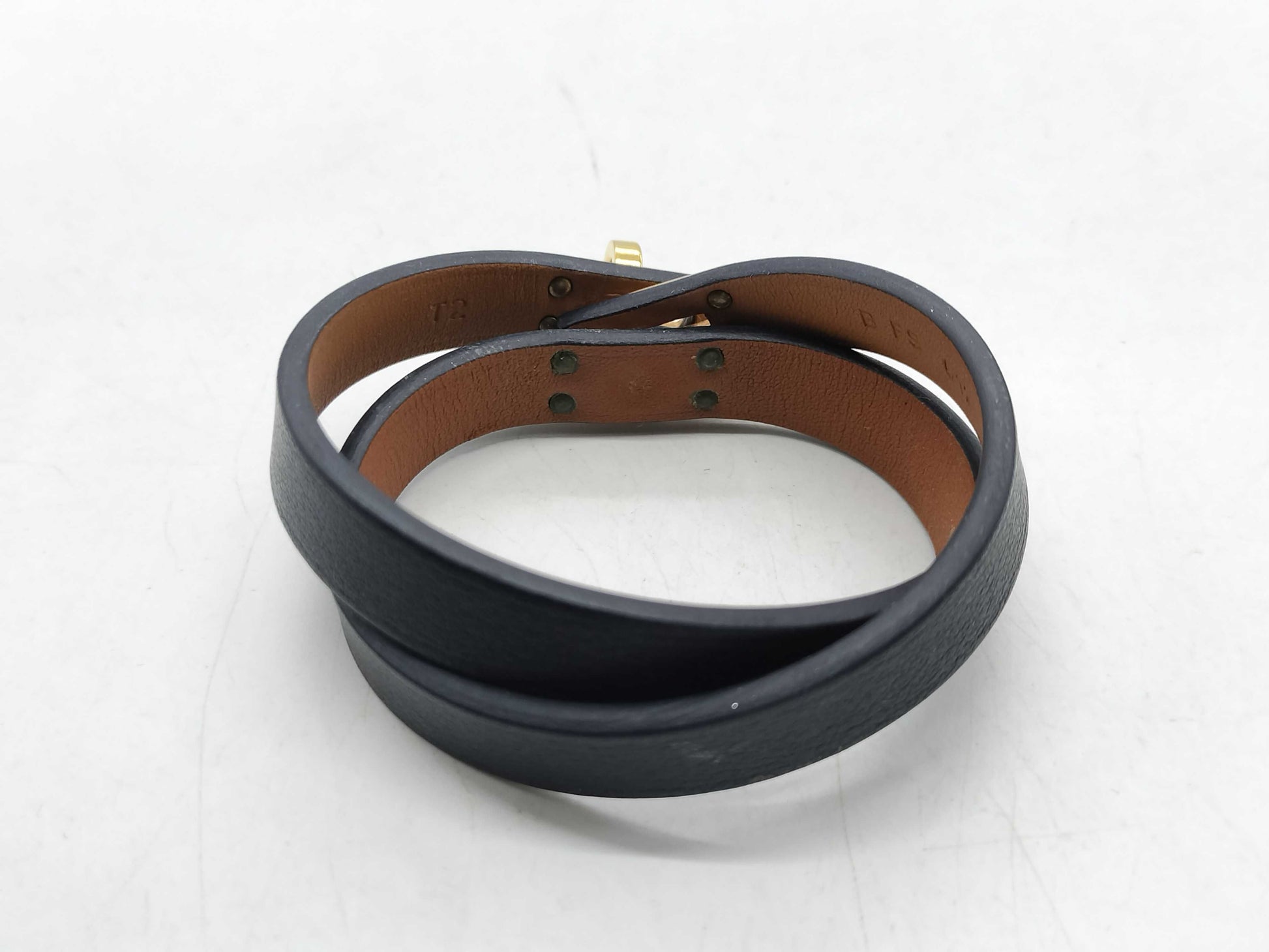 Hermes Kelly Double Tour Bracelet Leather, Neutral, Leather, Bracelet