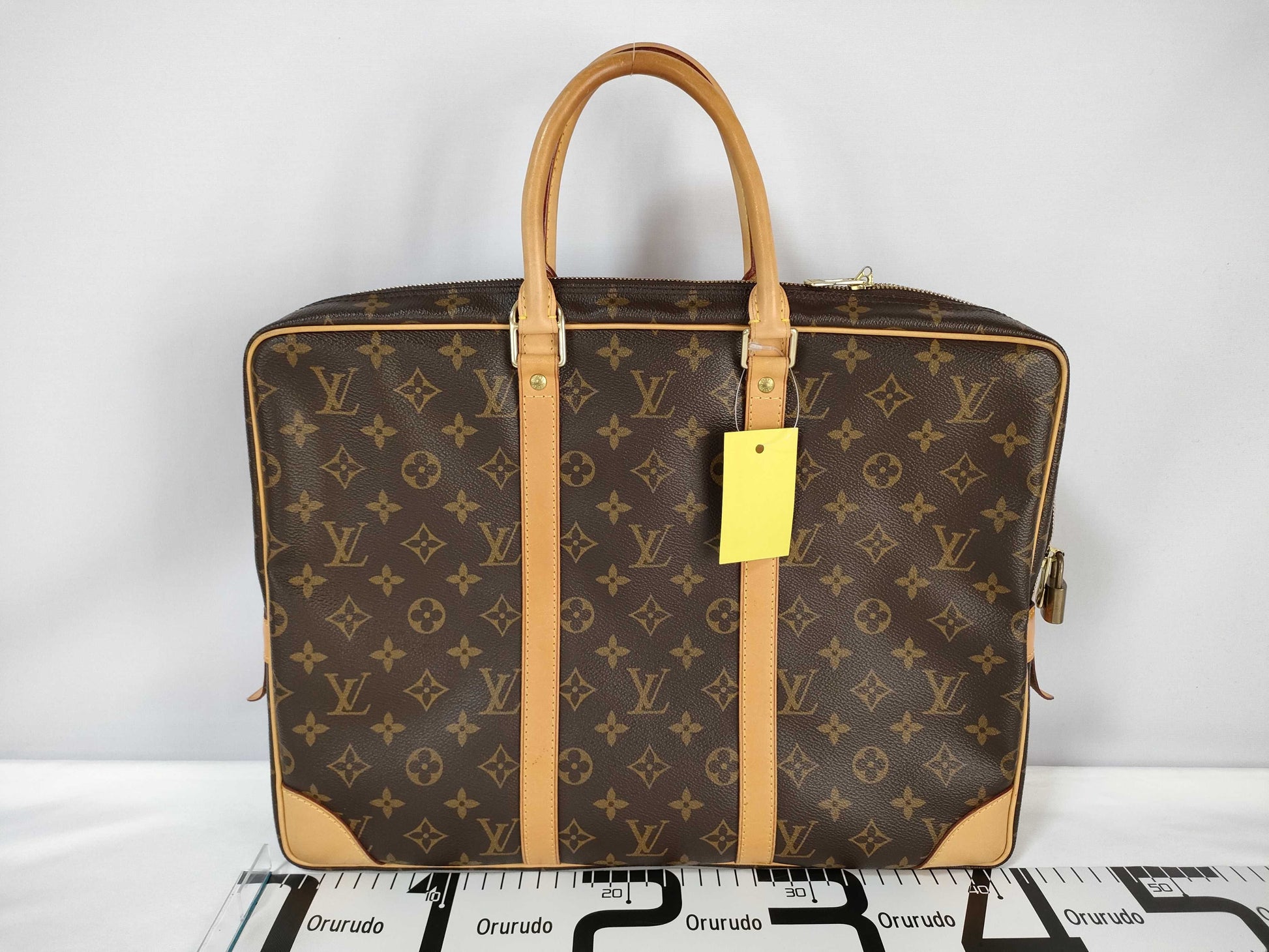 Louis Vuitton Porte-Documents Voyage Briefcase Monogram Canvas, Brown, Canvas, Briefcase