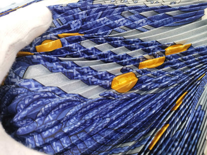Hermes Regate Scarf Permabrass, Multicolour, Silk, Scarf